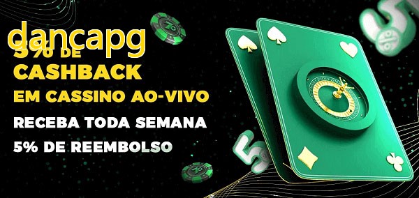 Promoções do cassino ao Vivo dancapg